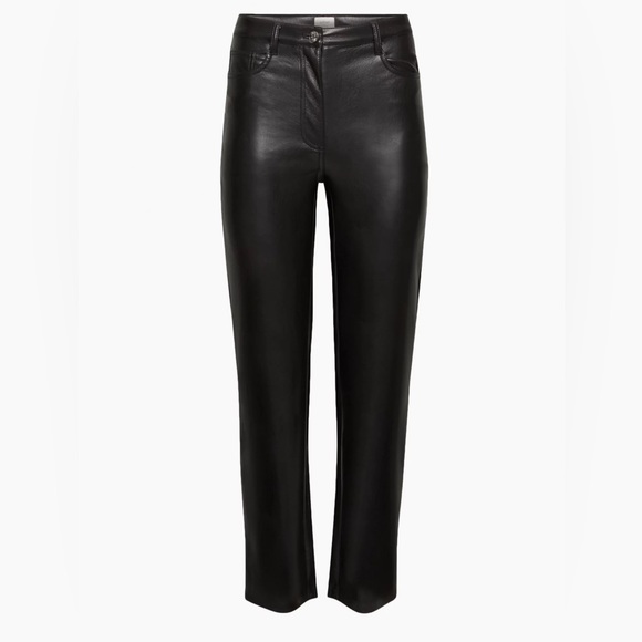 Wilfred Pants - Wilfred The Melina™ Pant High-Waisted Vegan Leather Pants •